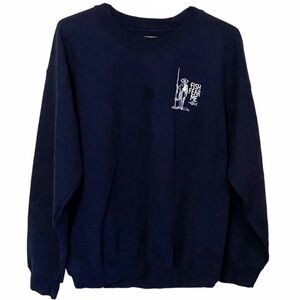 Dana Wharf SportFishing Dana Point California Fish Fear Me Blue Graphic Sweatshi